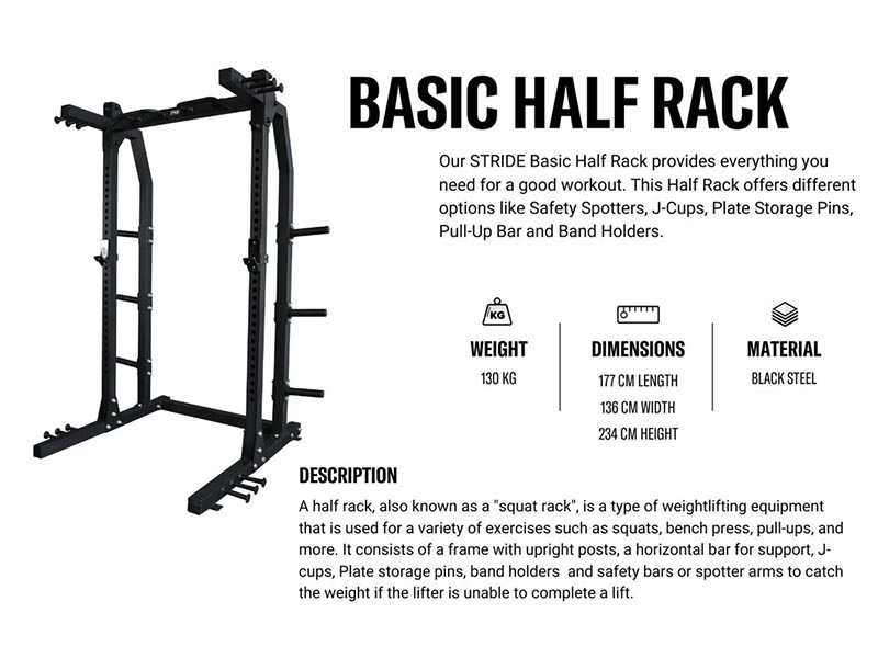 STRIDE Europe - Basic Half Rack