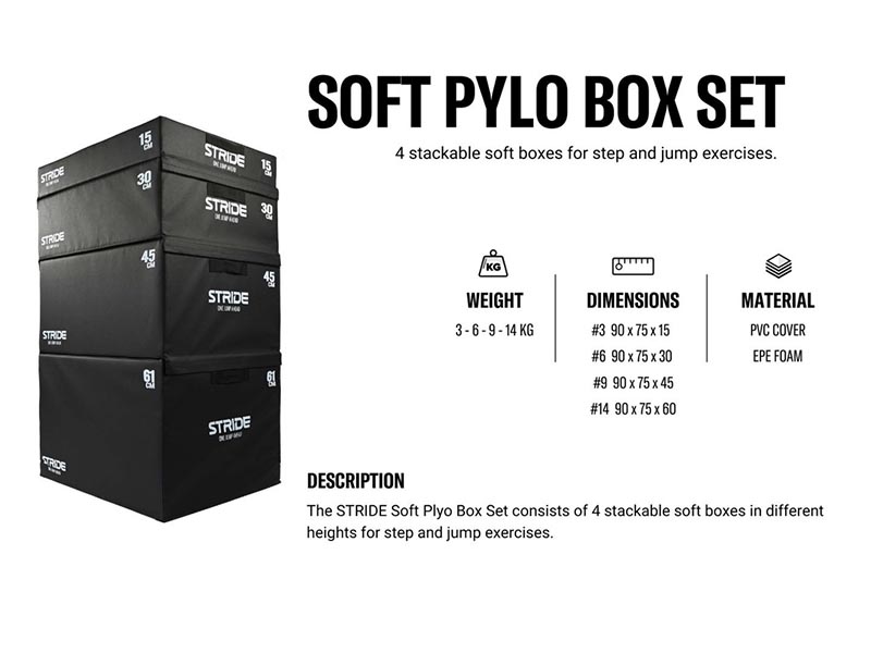 STRIDE Soft Plyo Box SET (15, 30, 45, 60cm)